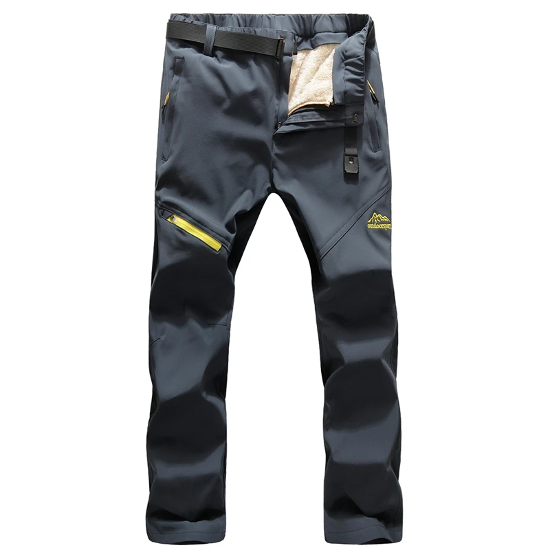 Mountainskin, зимние мужские штаны из 2 предметов для походов, для спорта на открытом воздухе, теплые, для скалолазания, кемпинга, походов, лыжного спорта, Мужские Термо брюки VA690 - Цвет: Men Blue