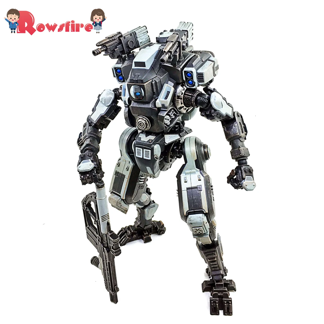 Mecha модель новости атака DIY 3D Сборка съемная модель солдата с высокой степенью уменьшения (27 см меха + 7,5 см солдат)