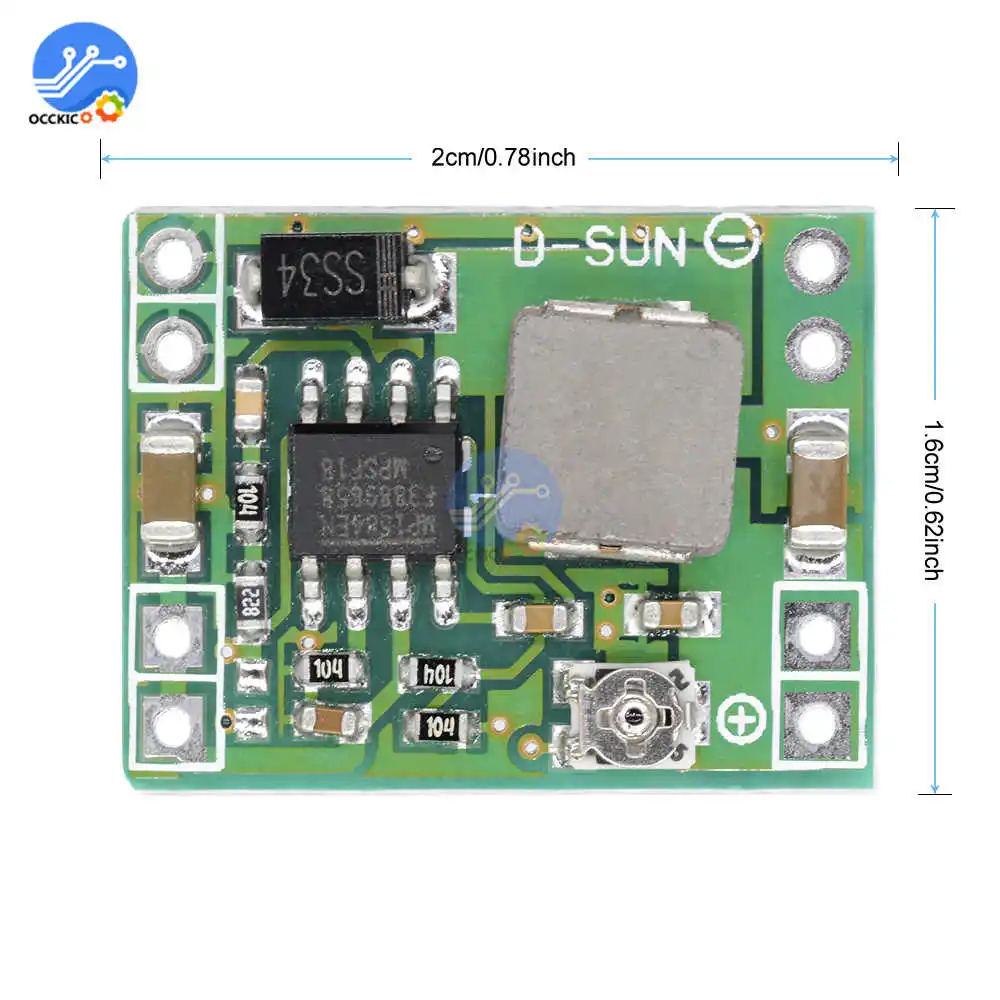 Регулируемая понижающая плата Mini DC понижающий преобразователь 3A 4 5 28V до 0 8 20V