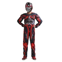 Детская одежда красного цвета с изображением шмеля и трансформеров; карнавальный костюм на Хэллоуин; костюм робота-шара; костюм аниме