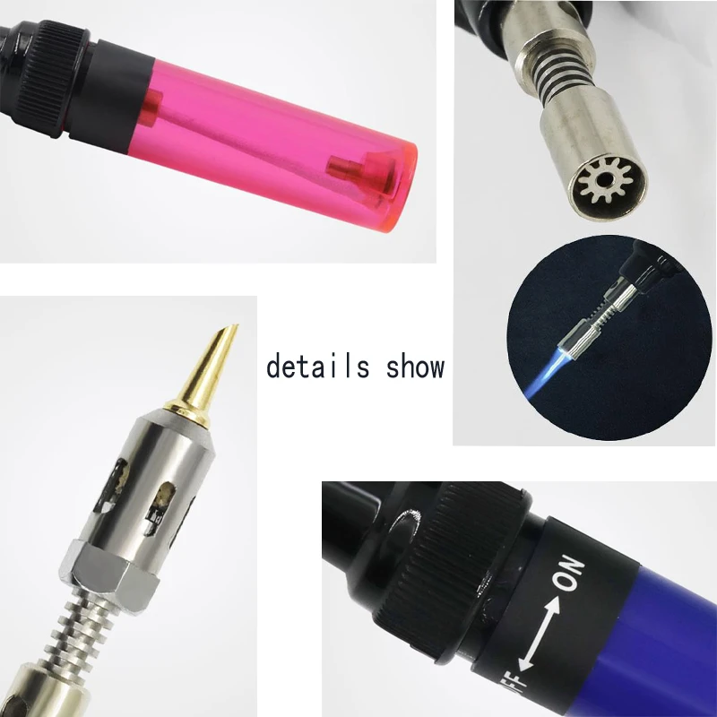 LAMEZIA Portable Gas Iron Pen Inflation Form Soldering Burner Welding Hot Flame Tool