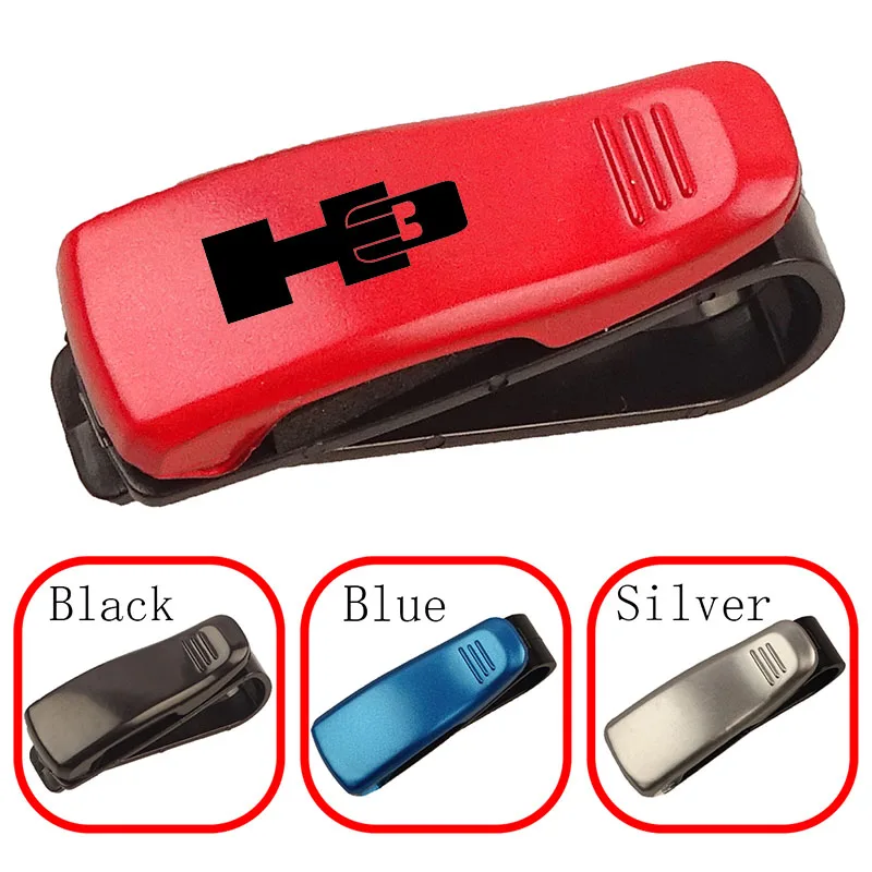 Car Auto Sun Visor Glasses Box Sunglasses Clip For Hummer H1 H2 GMT 840 H2H H2 SUT H3 H3T HEV car Accessorie car sticker