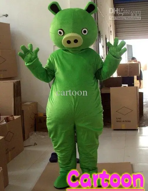 Classic Version customized Green Pig Mascot Costume Adult Halloween Birthday party cartoon Apparel Cosplay Costumes