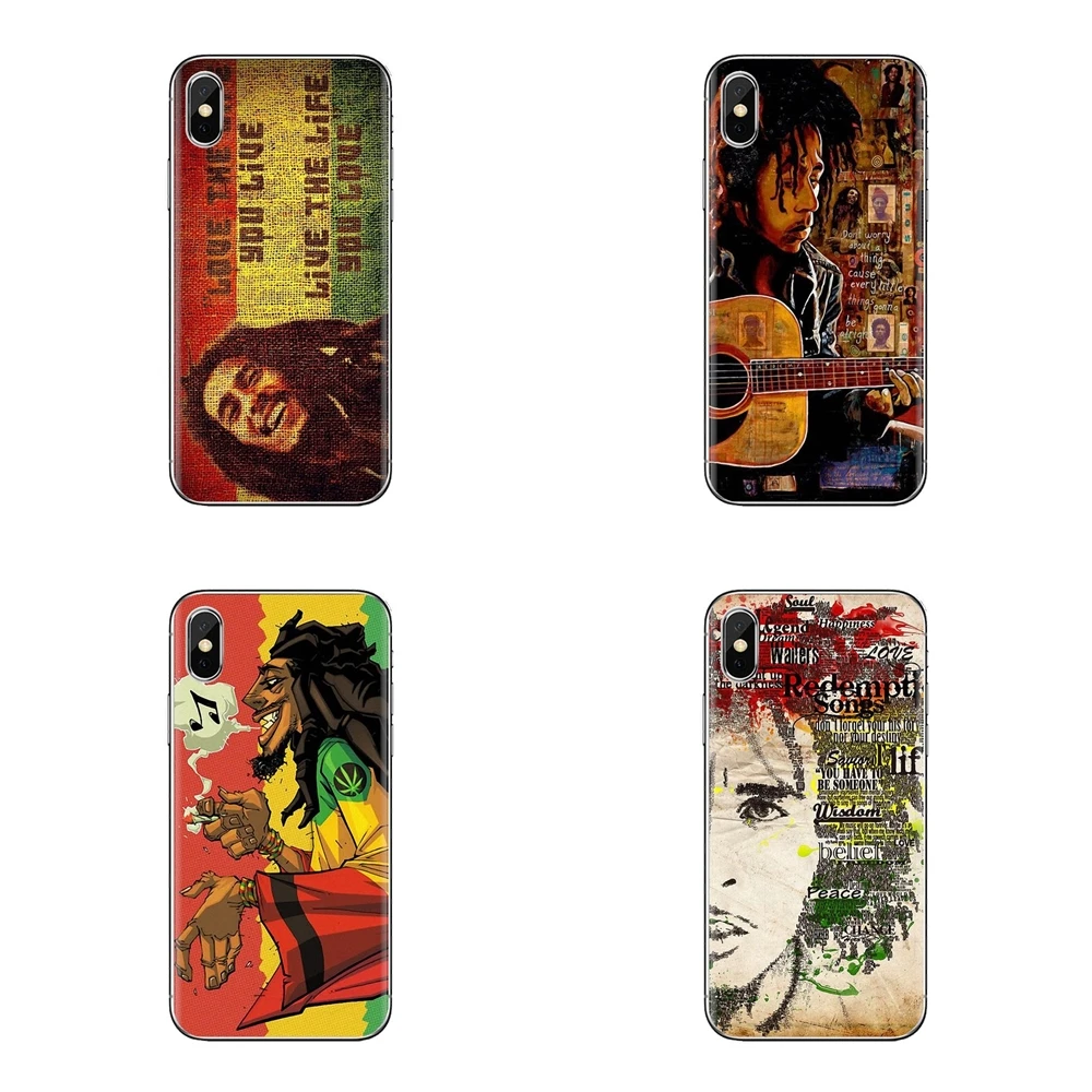 Чехол из ТПУ для sony Xperia Z Z1 Z2 Z3 Z5 compact M2 M4 M5 C4 E3 T3 XA huawei mate 7 8 Y3II bob marley раста Лев регги |