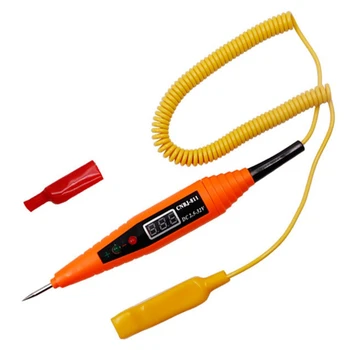 

2.5-32V Spring Line Car Digital LCD Electric Voltage Tester Pen Probe Detector Tester LED Light for Auto Car Testing Tool