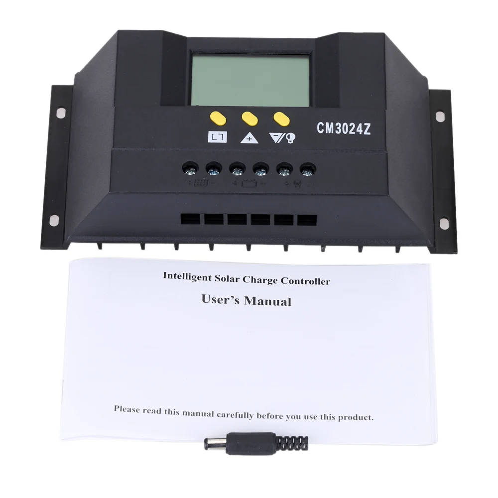 Hot 12V/24V 30A LCD Solar Charger Controller Auto Battery Regulator for Lighting PWM controlador de carga painel | Обустройство дома