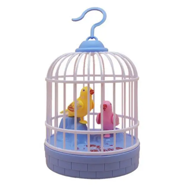 Electronic Birds Cage Toy Battery-operated Accessory Long Battery Life Singing Birds Cage Toy for Parents 5