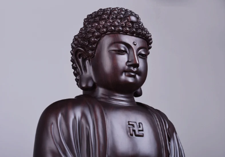 Такие как comeBuddha статуи высокого качества из чёрного дерева резная домашнего декора гостиной крыльцо витрина украшения будды статуи, ручные изделия