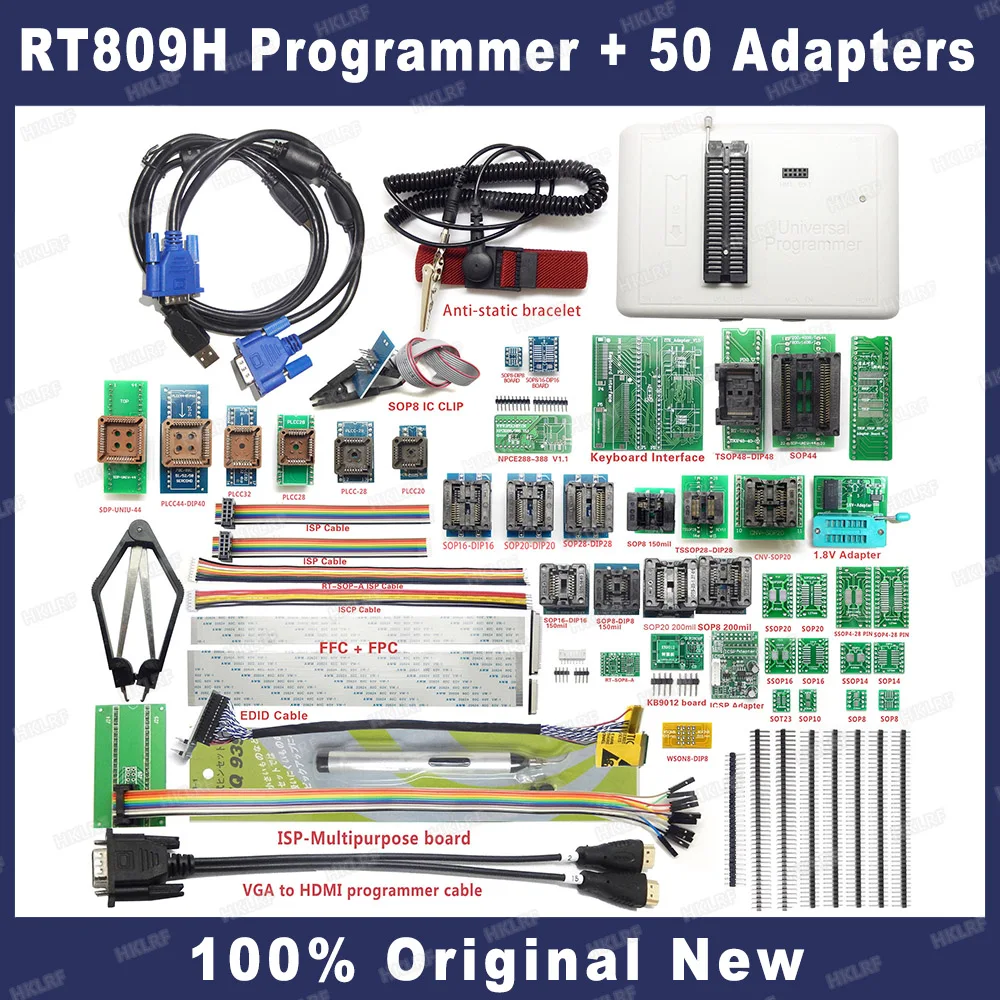 Powerfull Универсальный NAND/NOR/EC.MCU/ISP программист RT809H + 50 предметов с TSOP48 SOP8 ISP Header01