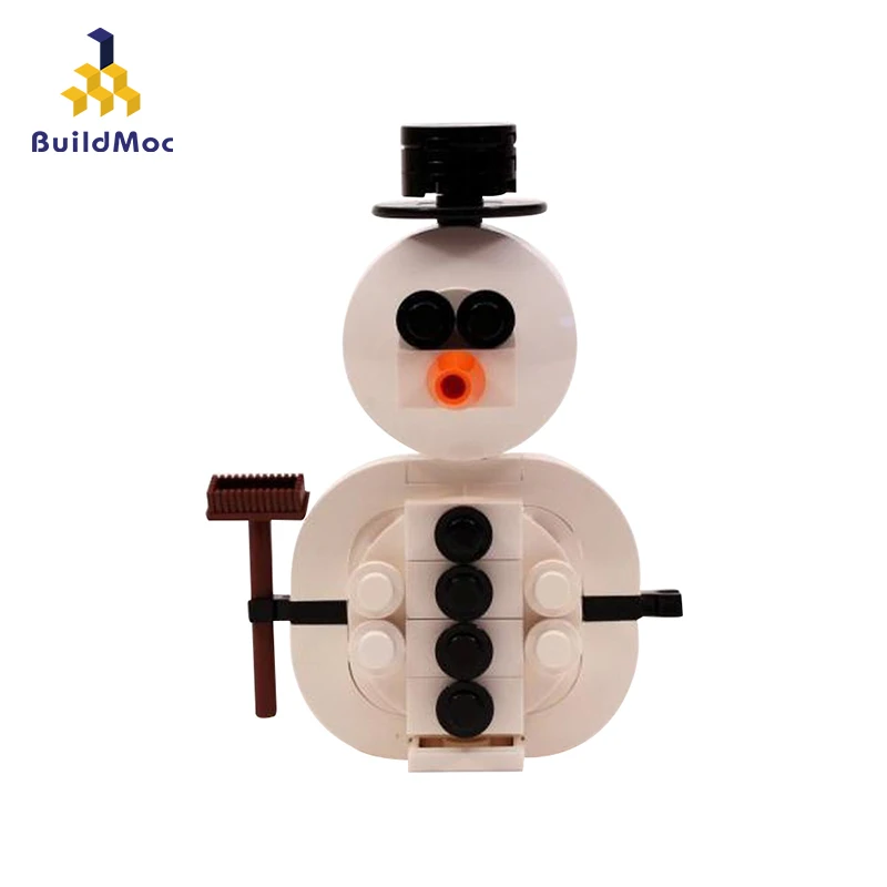 1pc Conjunto De Construção De Natal Boneco De Neve Blocos tijolos montados brinquedos para Crianças Presentes 