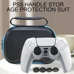 EVA Game Controller Carrying Bag Gamepad Silicone Cover Thumb Cap Soft Flexible Cover Case Protection Handbag for Sony PS5 EVA Game Controller Carrying Bag Gamepad Silicone Cover Thumb Cap Soft Flexible Cover Case Protection Handbag for Sony PS5