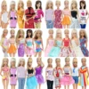5 Pcs / Lot Handmade Mini Dress Mixed Style Wedding Party Wear Skirt Lace Gown Clothes for Barbie Doll Accessories Toy Kids ► Photo 2/6