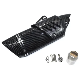 

36-51mm Motorcycle Exhaust Muffler 500cc 600cc Carbon Fiber Exhaust Tube For R1 R3 R6 gsr 600 bws 125 pcx 125 R15 CRF230