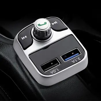

Bluetooth FM Transmitter Aux Modulator Handsfree Calling Car Kit Dual USB Car Charger Bluetooth Car MP3 Player Audio Receiver