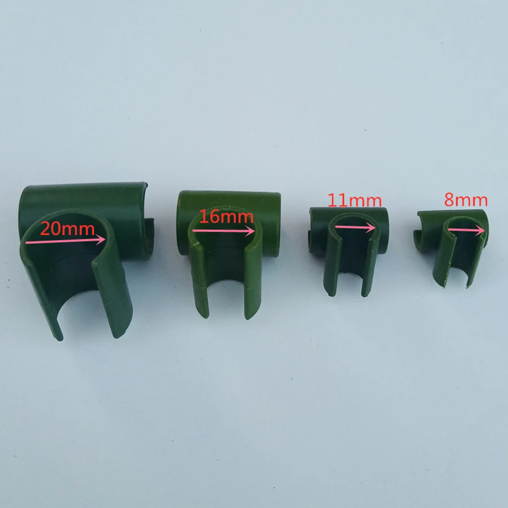 10pcs Garden Adjustable Plastic Plant Connectors Flower Rattan Plastic Buckle 8mm/11mm/16mm/20mm Garden Supplies