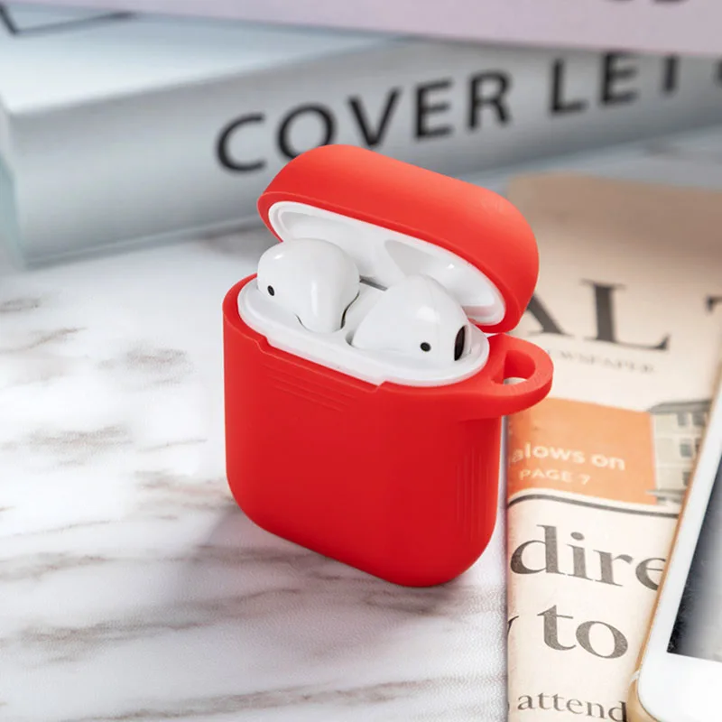 Несколько цветов анти-потеря и падение крюк Защитная крышка для Airpods Bluetooth Силиконовые беспроводные наушники Drop-proof чехлы