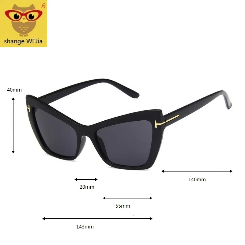Женские солнцезащитные очки кошачий глаз брендовые дизайнерские винтажные с