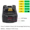 Waitley 2Pack 18V 5.0Ah Replacement Battery for Makita 5000mah BL1830 BL1840 BL1850 BL1860 Battery with LED Power Display 18v 5A ► Photo 3/6