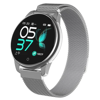 

IP67 Waterproof Sports Smart Watch 4 Smart Bracelet Heart Rate Blood Pressure Monitoring Health Reminder Sports Bracelet Silver