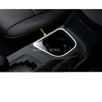 

Car Left Hand Driving ABS Chrome Storage Water Cup Holder Cover Trim Part Styling Armrest 1pcs For Toyota RAV4 2016 2017 2018