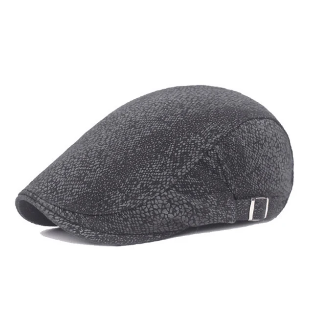leopard flat cap
