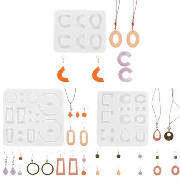 

1Pc DIY Crystal Epoxy Resin Mold Geometric Irregular Earrings Pendant Casting Mould Handmade Crafts Jewelry Making Tool
