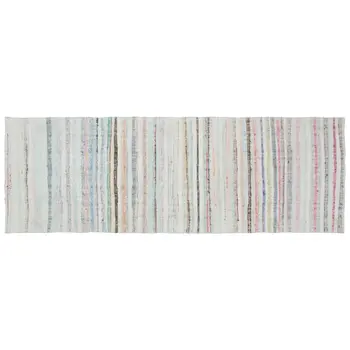 

Handmade Multicolor Vintage English Striped Rug Runner Rug 108x310 Cm-3'7''X10'2''