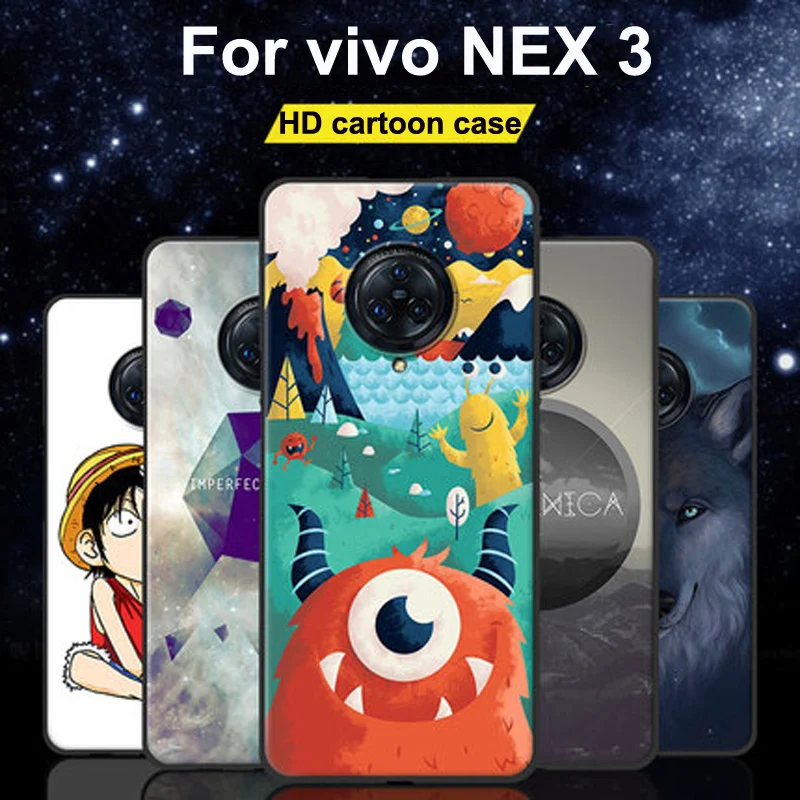 

For vivo NEX 3 Case 6.89" For vivo NEX 3 Cover vivoNEX3 Soft Silicone TPU bumper Phone Cases For vivo NEX 3 NEX3 V1924A Case