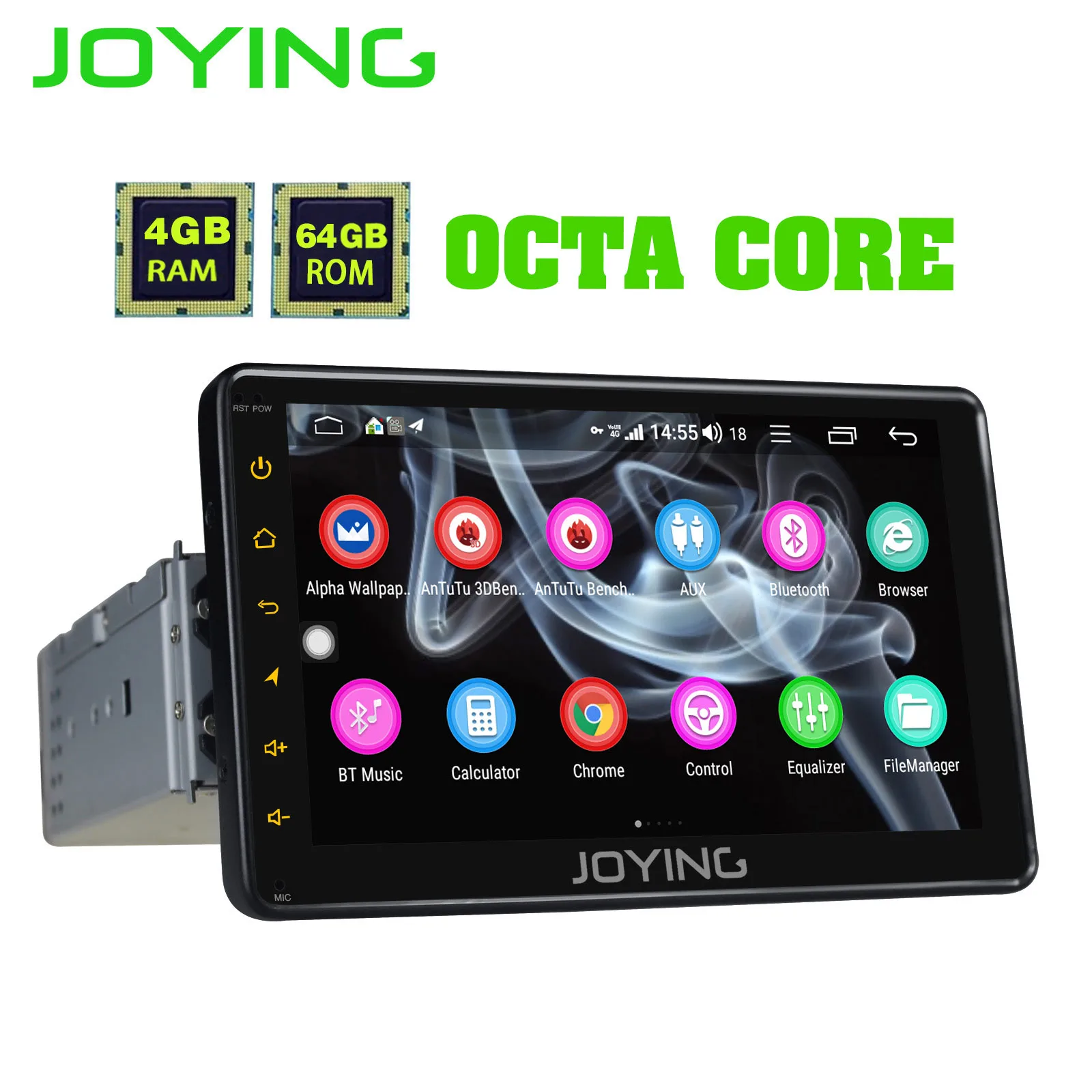 Best EU warehouse 4G+64G Single 1 din  7" Universal Car Radio Player Monitor Audio Stereo Car GPS Head Unit DSP SPDIF OBD2 DVR Camera 3