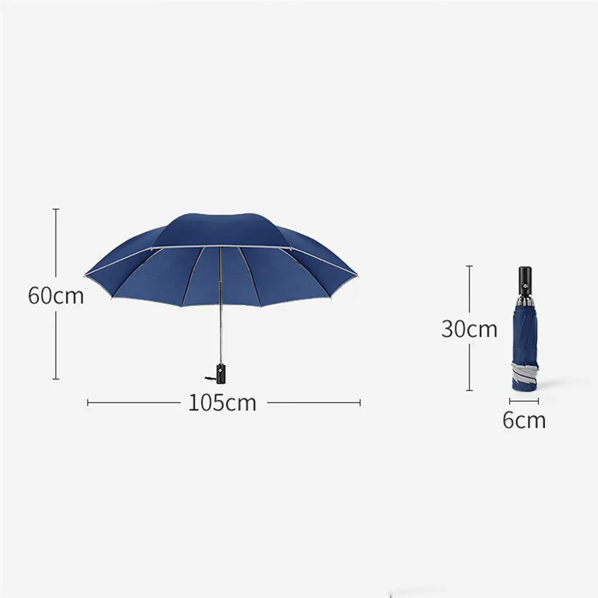 Wind Resistant Folding Automatic Umbrella Rain Women Auto Luxury Big Windproof Umbrellas Rain For Men UV Protection Umbrella