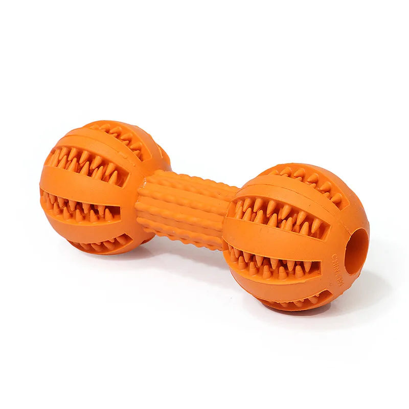 Orange Многофункциональный питомец молярный укус резиновая игрушка для собак жевательный шар Забавный интерактивный эластичный шарик собака жевательные игрушки - Цвет: Orange