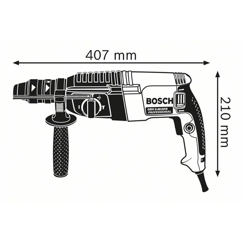 Bosch GBH 2 26 DFR четыре перфоратора бесступенчатая электрическая Ударная дрель с