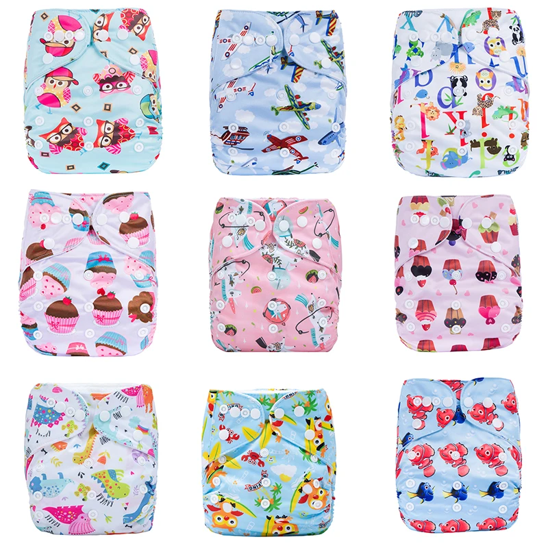 Nappy Diapers Reusable-Cloth Eco-Friendly Washable Baby New Fit 3-15kg 0-2years