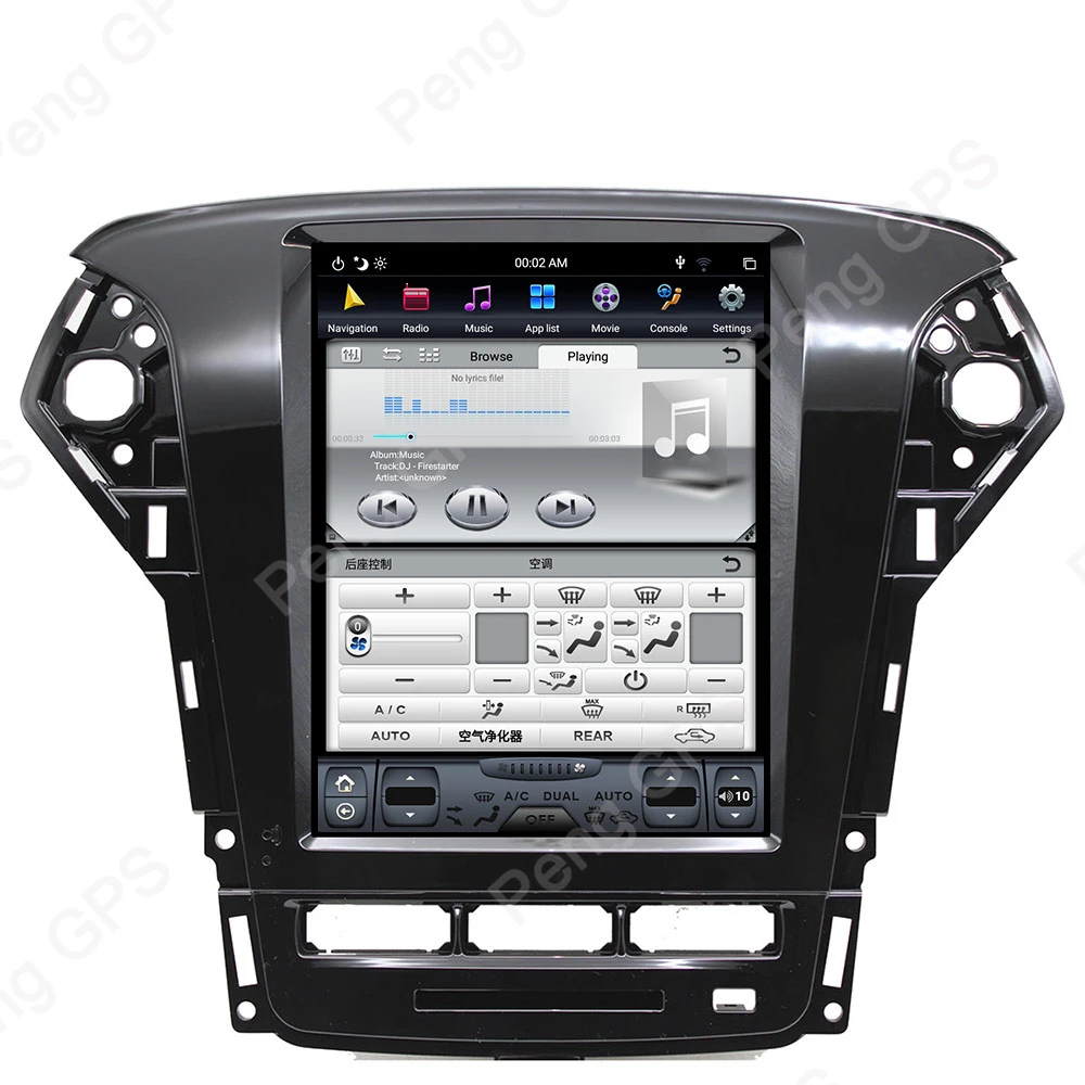 Excellent 4G+64G Android 8.1 Car GPS Navigation for Ford Mondeo/Fusion MK4 2011-2013 IPS Screen 6Core In-dash Carplay DVD Player PX-6 Unit 2