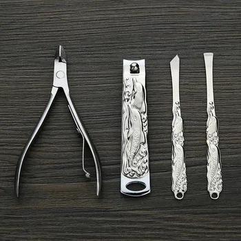 

Manicure Pedicure Tools Stainless Steel Blue dolphin Nail Clippers Grooming Kit M88