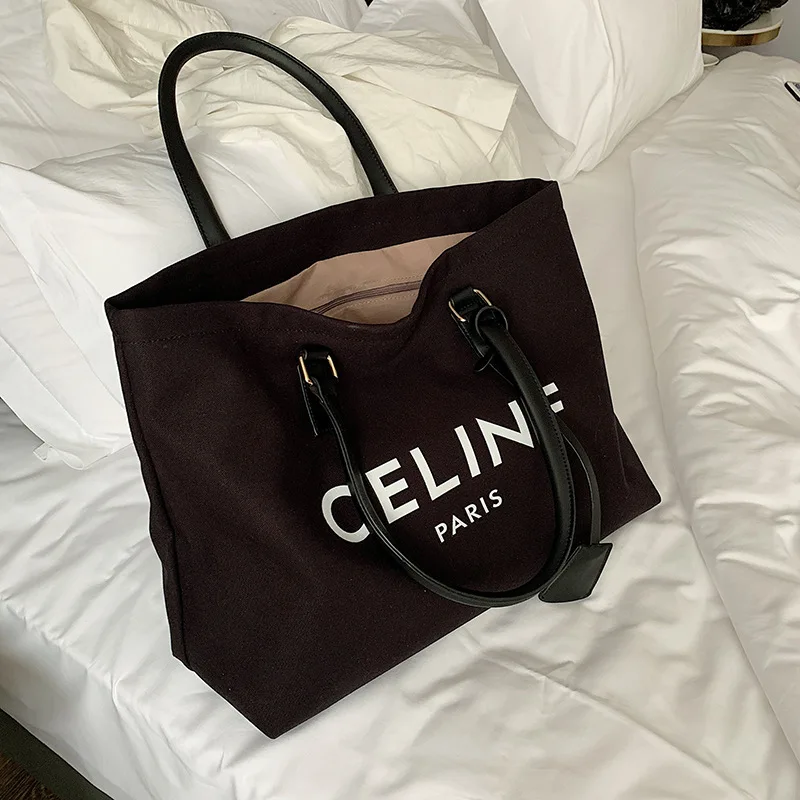 

2019 new Korean wave simple high-capacity tote bag ins Joker handbag shoulder bag