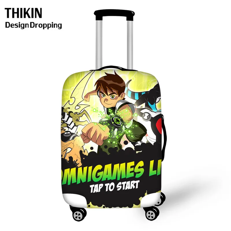 THIKIN Hot Ben 10, мультяшный эластичный багаж для путешествий, защитный чехол, Детский Школьный костюм на колесиках, чехол-Пыльник, чехол для мальчиков и девочек, подарок - Цвет: as picture