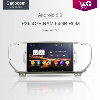 

PX6 DSP 9" TDA7851 2 din Android 9.0 8Core 4GB +64G car radio 5.0 GPS Car multimedia Player RDS Radio For kia Sportage 2016 2017