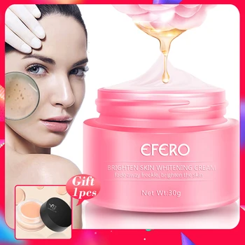 

1pcs Freckles Cream Remove Spots Firming Dark Whitening Face Cream Hyaluronic Acid Anti-Aging Face Cream+1pcs Foundation Powder