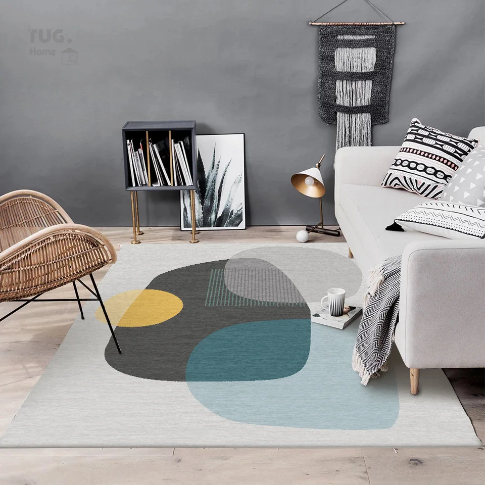 

Modern simple Japanese and Korean style Abstract stone living room bedroom kitchen bedside carpet mat