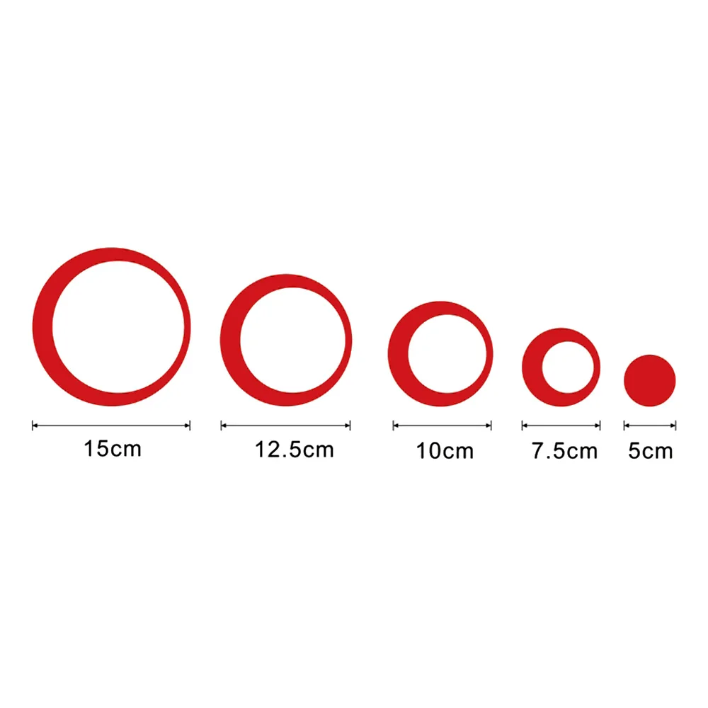 Лидер продаж 5 шт./компл. акриловый домашний Декор Съемный для ТВ фон круглая наклейки 3D круги настенные наклейки росписи