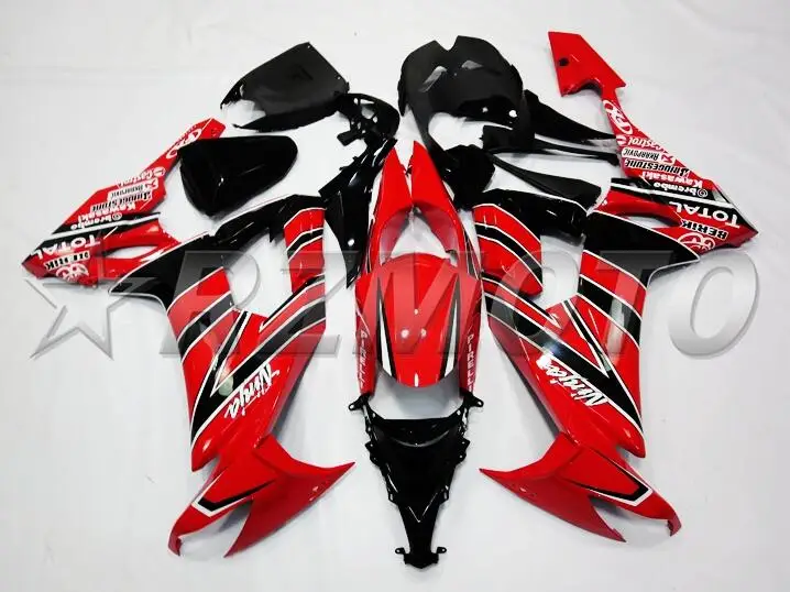 4 подарки Лидер продаж ABS полный обтекатель комплект подходит для Kawasaki Ninja ZX-10R ZX10R 2008 2009 2010 08 09 10 Обтекатели набор красный черный