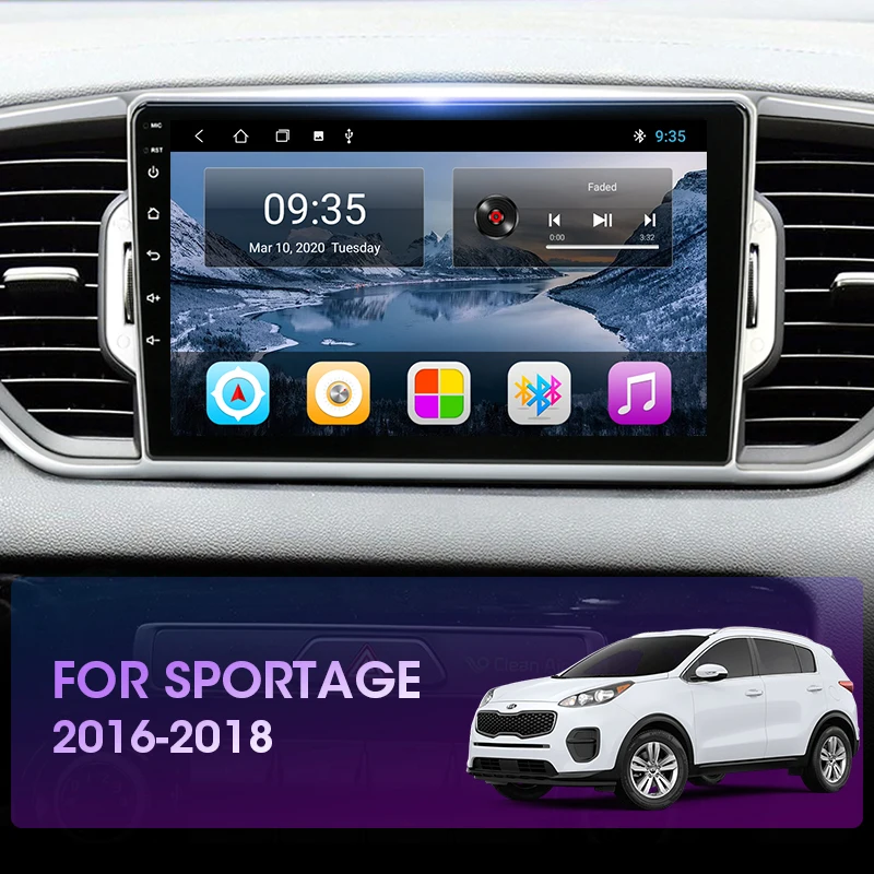 Автомагнитола JMCQ T3L для KIA Sportage 4 2016 2018 мультимедийный видеоплеер с GPS навигацией