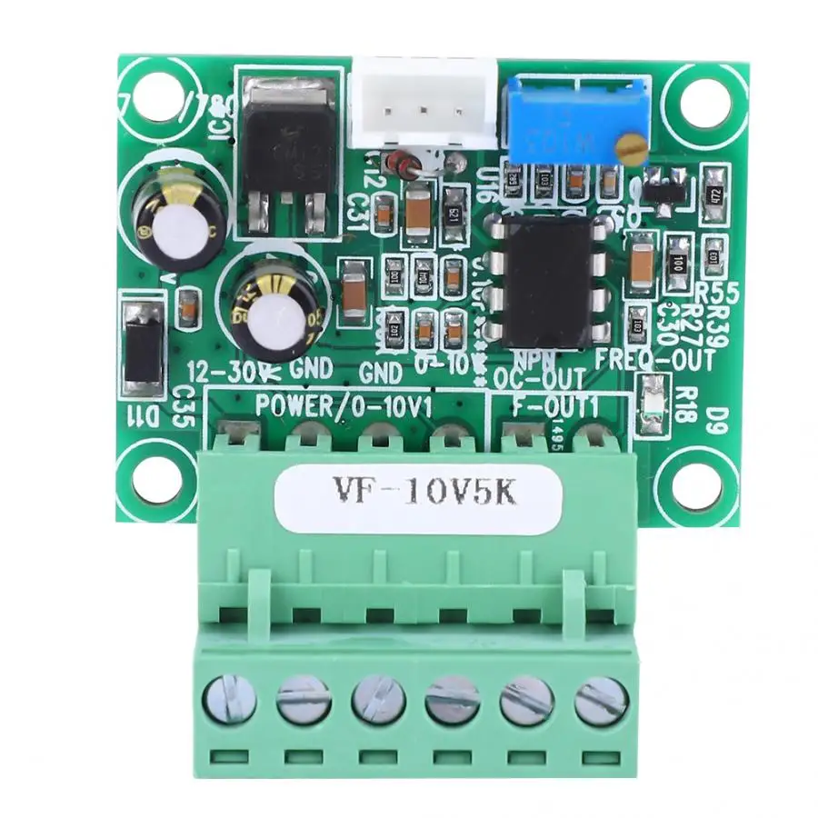 Voltage Frequency Converter Module 0-10V to 0-5KHz Industrial Control Panel PLC Frequency Converter
