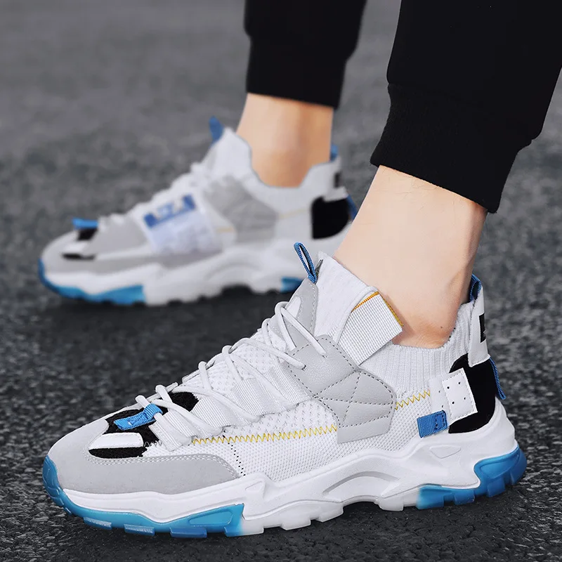 Кроссовки мужские для бега и фитнеса, Повседневная Удобная обувь, модные дышащие Сникерсы, Outddor