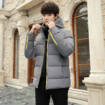 

Thick Warm Winter Coat Men Hooded Casual Slim Fit Outdoor Down Jacket Parka Fashion Windbreaker Maggie's Walker Mens Overcoat