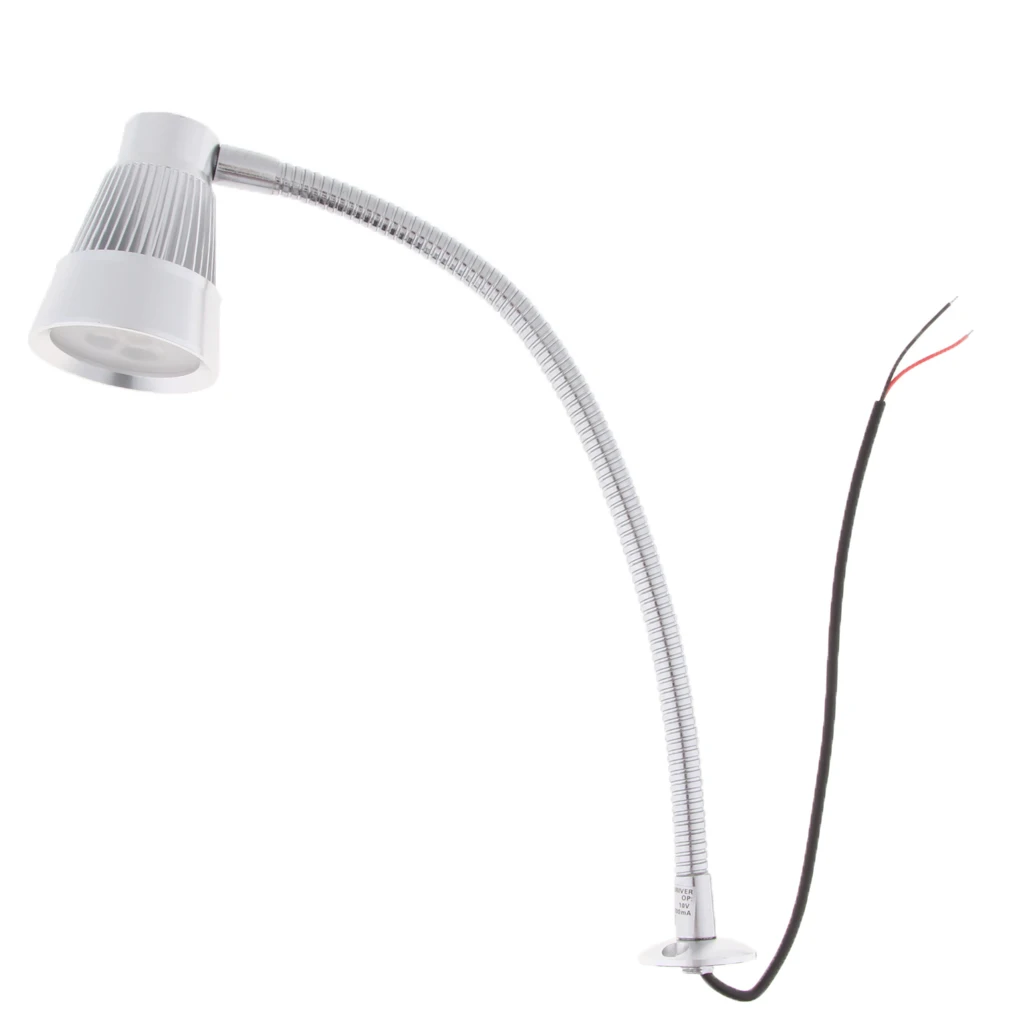 Gooseneck светодиодный светильник-3W, 12 V, 6000 K, Морская Лодка диаграмма и Карта светильник-настенный поверхностный монтаж