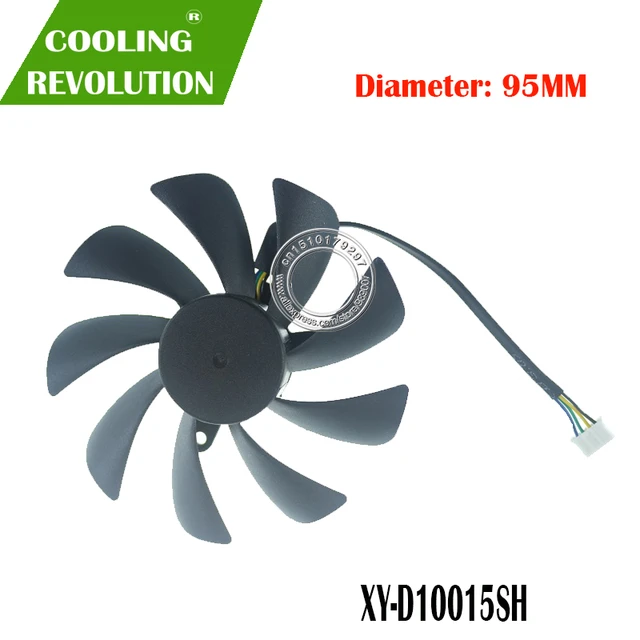 95mm Xy-d10015sh Dc12v 0.55a Graphics Fan For Msi Gtx 1650 Gtx