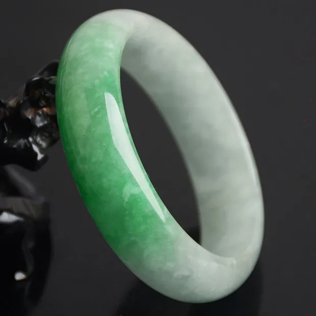 Сертификат, китайский Изумрудный браслет 54-62 мм, очаровательные ювелирные изделия, модные аксессуары, ручной работы, для мужчин и женщин, амулет на удачу, подарки P96