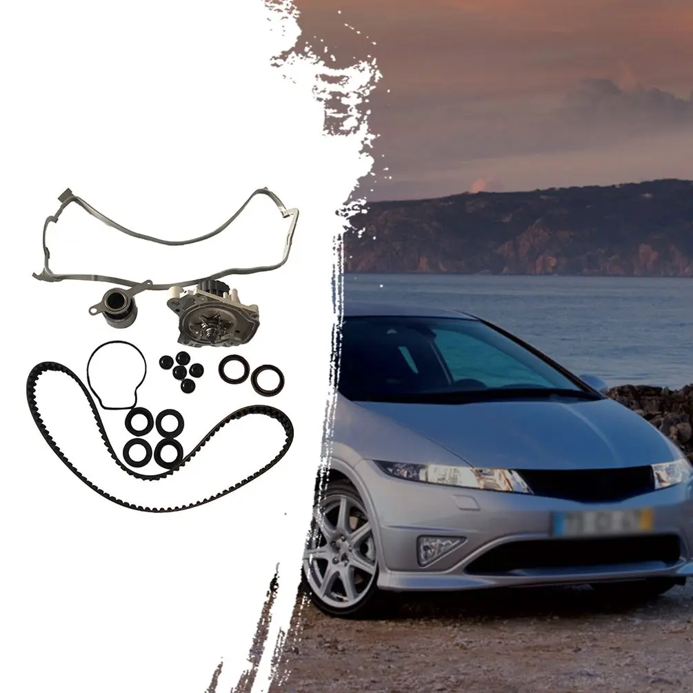 Si-At63001 Civic 1.6L насос ГРМ комплект ремня ГРМ водяной насос крышка клапана подходит 96-00 Civic Del Sol 1.6L Sohc